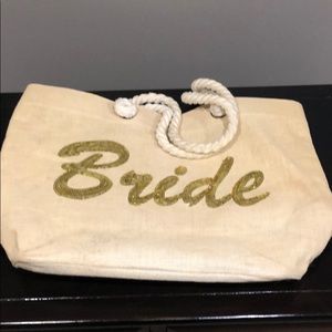 Bride beach tote